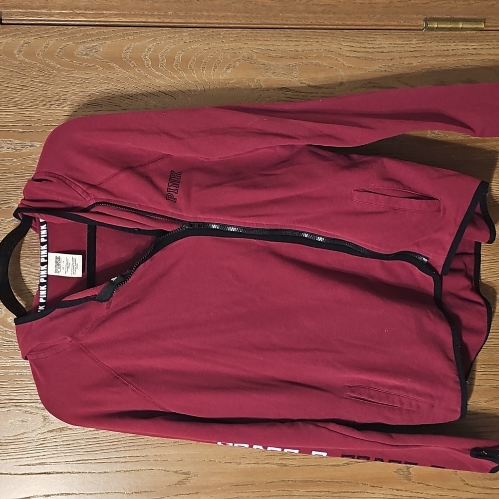 PINK Athletic Zip-up Sweater
